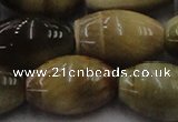 CTE1558 15.5 inches 18*25mm rice golden & blue tiger eye beads wholesale