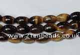 CTE157 15.5 inches 6*8mm rice yellow tiger eye gemstone beads