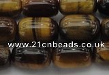 CTE1596 15.5 inches 12*16mm drum yellow tiger eye beads