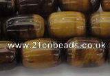 CTE1597 15.5 inches 13*18mm drum yellow tiger eye beads