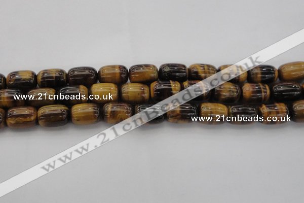 CTE1597 15.5 inches 13*18mm drum yellow tiger eye beads