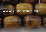 CTE1598 15.5 inches 15*20mm drum yellow tiger eye beads