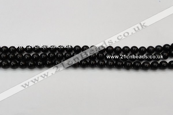 CTE1600 15.5 inches 4mm round AB grade black tiger eye beads