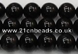 CTE1603 15.5 inches 10mm round AB grade black tiger eye beads