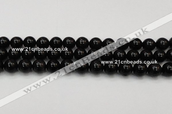 CTE1607 15.5 inches 18mm round AB grade black tiger eye beads