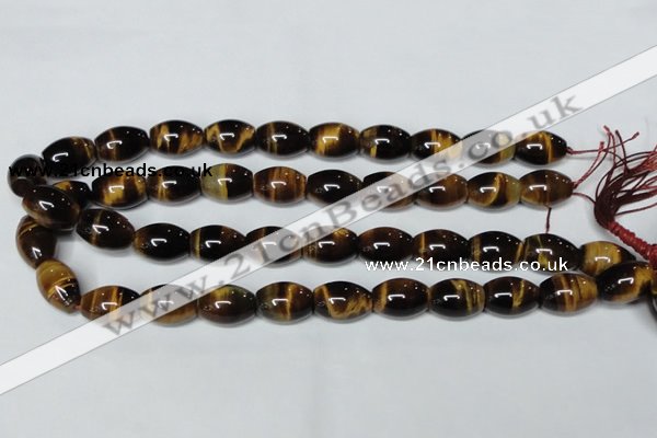 CTE161 15.5 inches 12*20mm rice yellow tiger eye gemstone beads