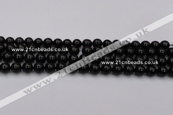 CTE1613 15.5 inches 10mm round A grade black tiger eye beads