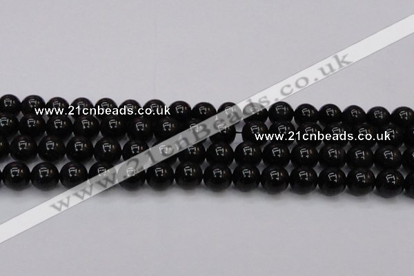 CTE1614 15.5 inches 12mm round A grade black tiger eye beads