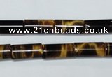 CTE164 15.5 inches 5*10mm column yellow tiger eye gemstone beads