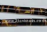 CTE165 15.5 inches 6*12mm column yellow tiger eye gemstone beads