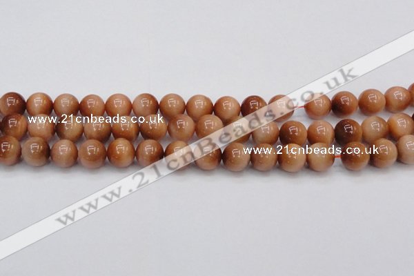 CTE1652 15.5 inches 8mm round sun orange tiger eye beads