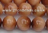 CTE1655 15.5 inches 14mm round sun orange tiger eye beads