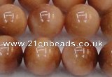 CTE1656 15.5 inches 16mm round sun orange tiger eye beads