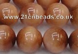 CTE1657 15.5 inches 18mm round sun orange tiger eye beads