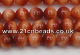 CTE1660 15.5 inches 4mm round sun orange tiger eye beads