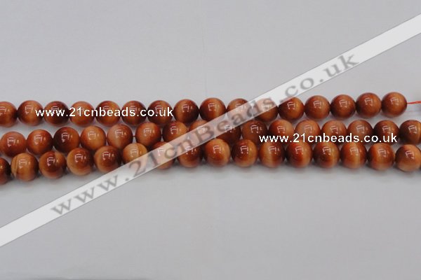 CTE1663 15.5 inches 10mm round sun orange tiger eye beads