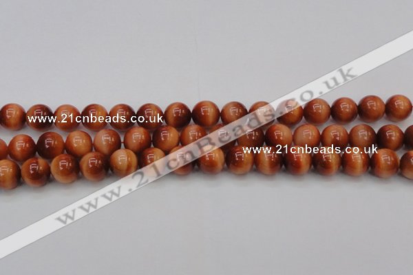 CTE1664 15.5 inches 12mm round sun orange tiger eye beads