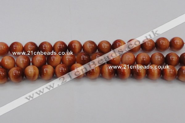 CTE1666 15.5 inches 16mm round sun orange tiger eye beads