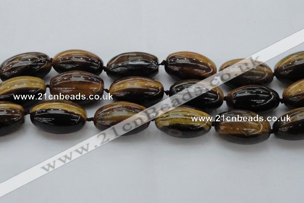 CTE1706 15.5 inches 22*35mm rice yellow tiger eye beads