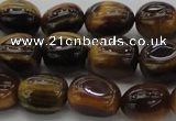 CTE1708 15.5 inches 10*14mm nuggets yellow tiger eye beads