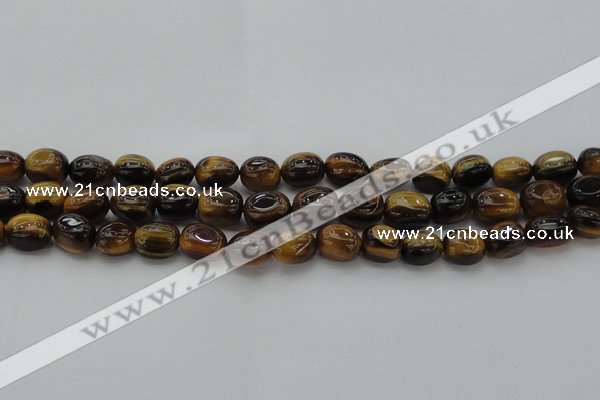 CTE1708 15.5 inches 10*14mm nuggets yellow tiger eye beads