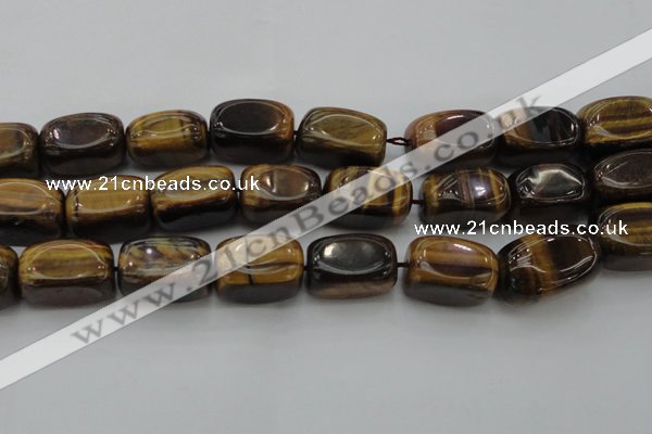 CTE1709 15.5 inches 14*22mm nuggets yellow tiger eye beads