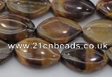 CTE1711 15.5 inches 12*18mm marquise yellow tiger eye beads