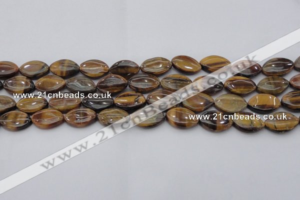 CTE1711 15.5 inches 12*18mm marquise yellow tiger eye beads