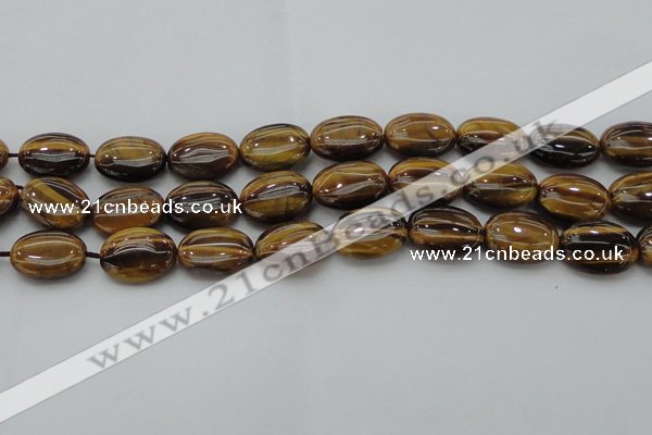 CTE1717 15.5 inches 15*20mm oval yellow tiger eye beads wholesale