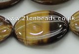 CTE1720 15.5 inches 25*35mm oval yellow tiger eye beads wholesale