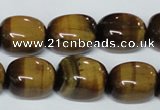 CTE174 15.5 inches 13*18mm nuggets yellow tiger eye gemstone beads