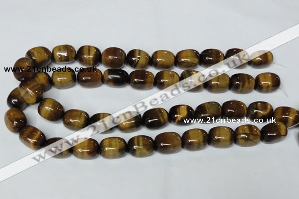 CTE174 15.5 inches 13*18mm nuggets yellow tiger eye gemstone beads