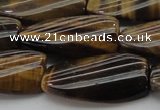 CTE1744 15.5 inches 15*30mm twisted rectangle yellow tiger eye beads