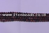 CTE1761 15.5 inches 6mm round matte red tiger eye beads