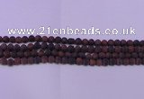 CTE1762 15.5 inches 8mm round matte red tiger eye beads