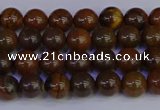 CTE1780 15.5 inches 4mm round yellow iron tiger beads wholesale