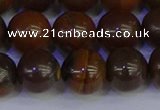 CTE1785 15.5 inches 14mm round yellow iron tiger beads wholesale