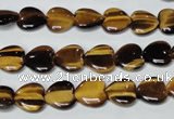 CTE179 15.5 inches 10*10mm heart yellow tiger eye gemstone beads