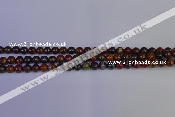 CTE1790 15.5 inches 4mm round red iron tiger beads wholesale