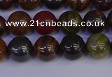 CTE1792 15.5 inches 8mm round red iron tiger beads wholesale