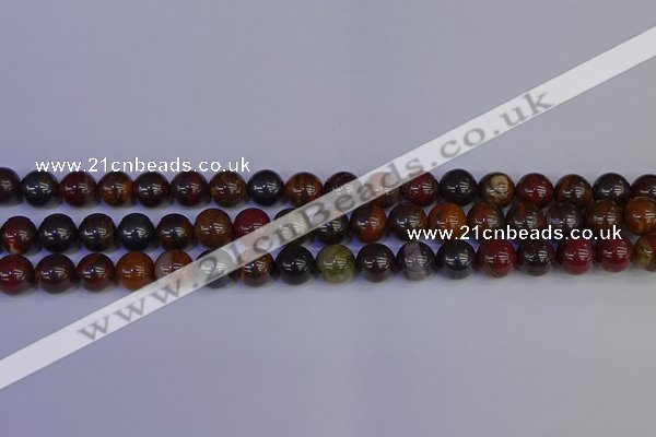 CTE1792 15.5 inches 8mm round red iron tiger beads wholesale