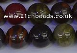 CTE1795 15.5 inches 14mm round red iron tiger beads wholesale