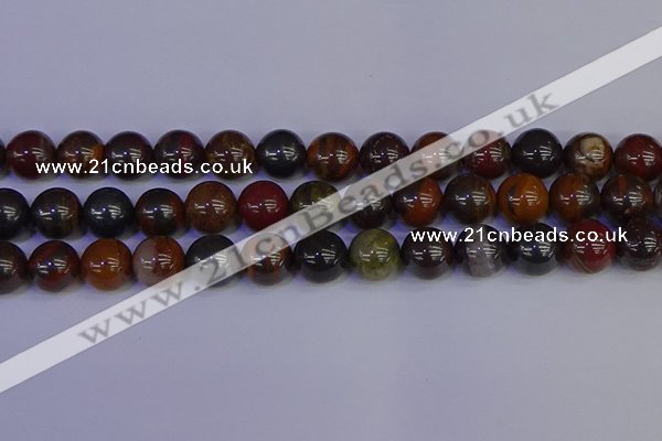 CTE1795 15.5 inches 14mm round red iron tiger beads wholesale