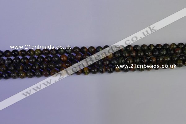 CTE1800 15.5 inches 4mm round blue iron tiger beads wholesale