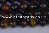 CTE1802 15.5 inches 8mm round blue iron tiger beads wholesale