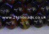 CTE1805 15.5 inches 14mm round blue iron tiger beads wholesale