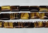 CTE188 15.5 inches 10*14mm rectangle yellow tiger eye gemstone beads