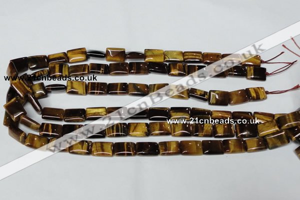 CTE189 15.5 inches 13*18mm rectangle yellow tiger eye gemstone beads