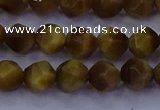 CTE1901 15.5 inches 6mm faceted nuggets golden tiger eye beads