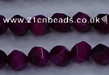 CTE1906 15.5 inches 6mm faceted nuggets red tiger eye beads